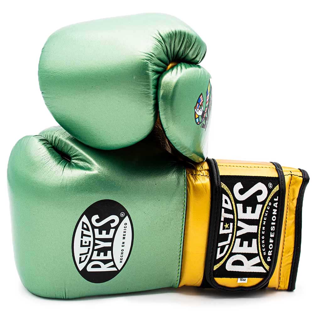 Bokshandschoenen Cleto Reyes Velcro Sparring Green Gold (WBC Limited Edition)